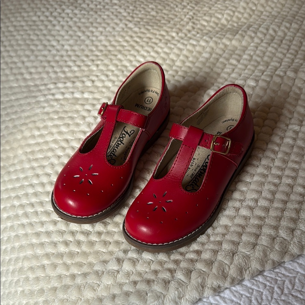 Footmates Red Mary Janes size 11